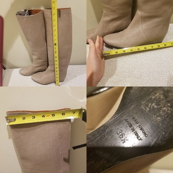 Authentic Lanvin hidden Wedge Heel Boots 6.5 - Picture 5 of 8